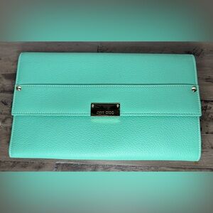 Jimmy Choo Aqua Leather Wallet, perfect condition/never worn.